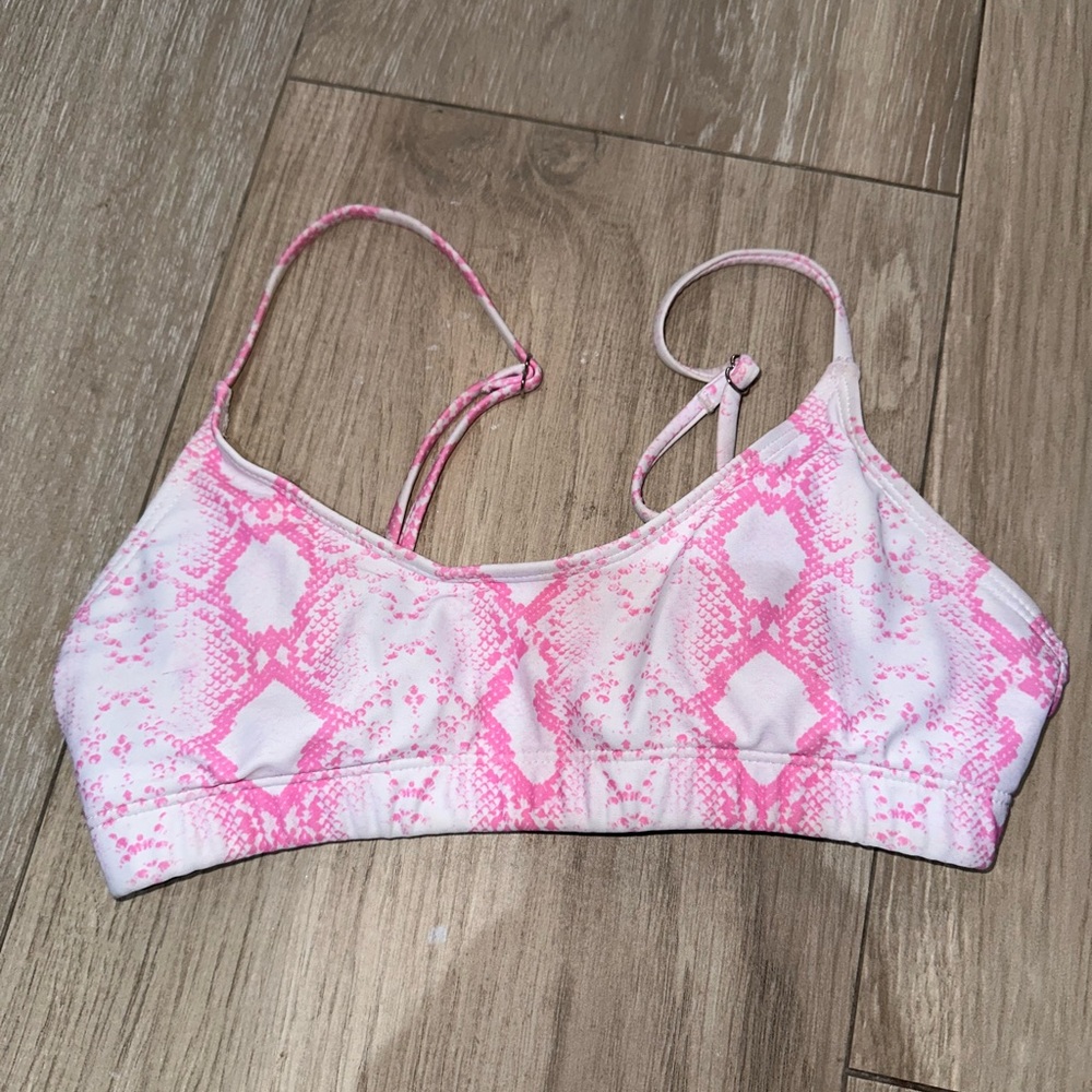 Shein snake print bikini top